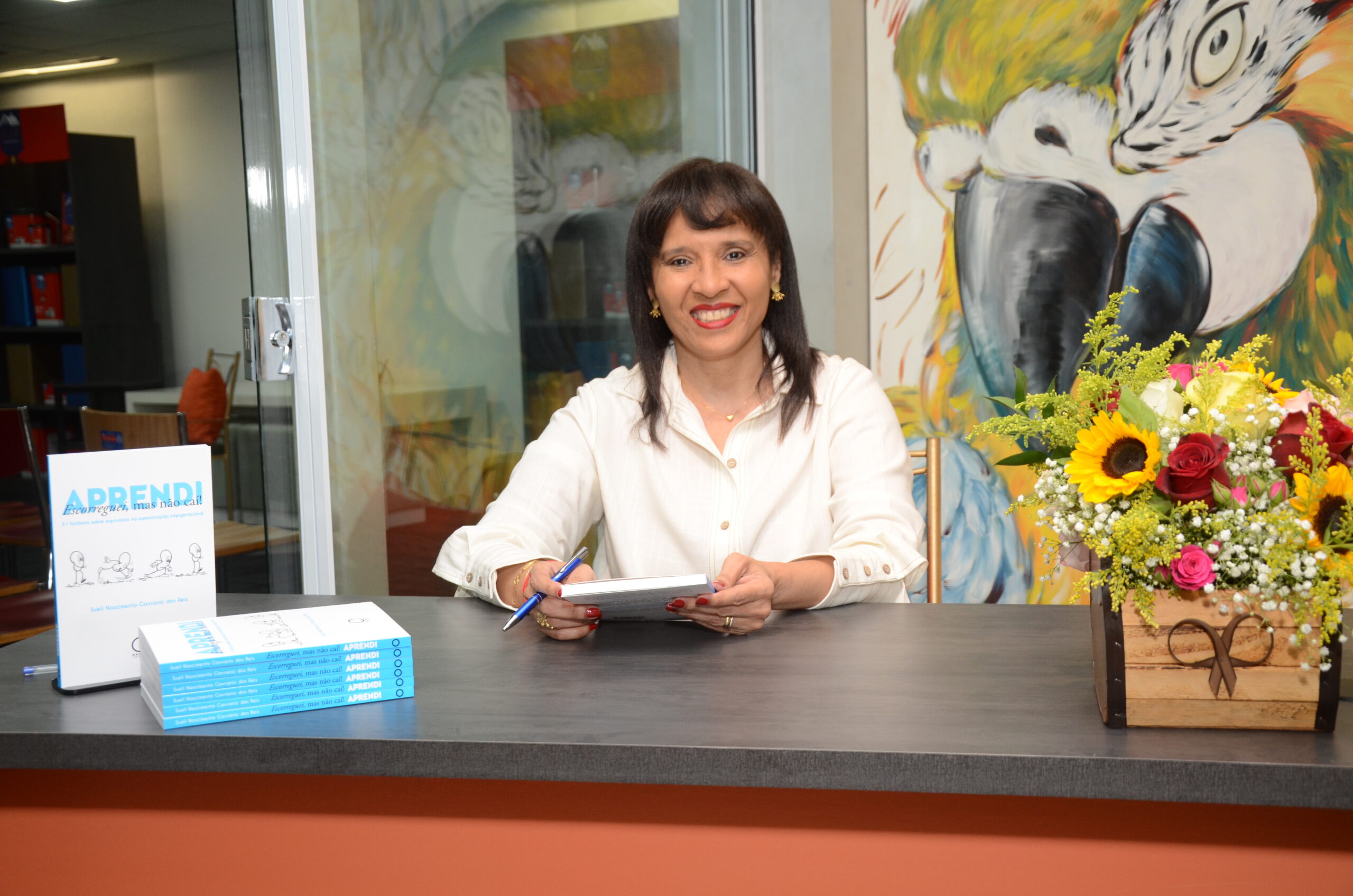 Noite de autógrafos do "Escorreguei, mas não caí. Aprendi."